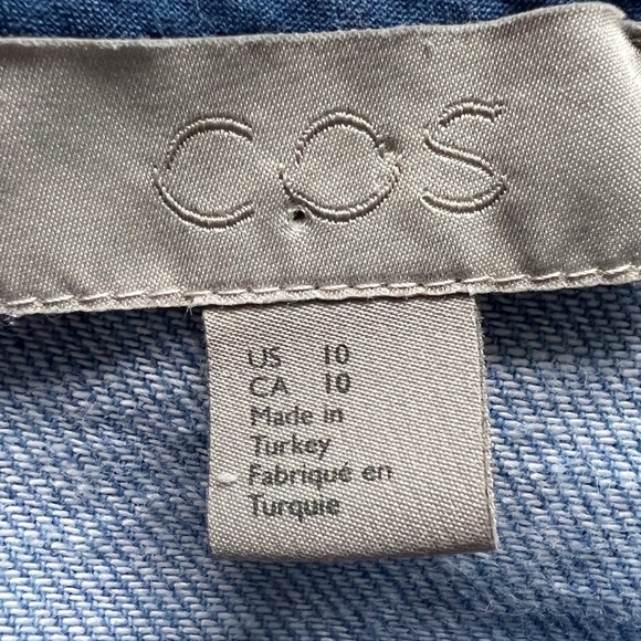 COS Denim Chambray Shift Dress | US 10 - Picture 7 of 10